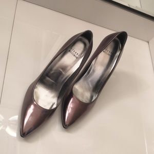 Stuart Weitzman Bronze Metallic Heels, sz 8M